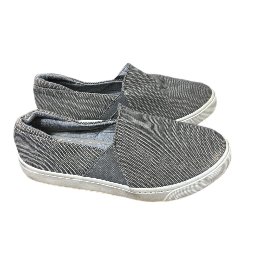 Soda Slip On Sneakers Womens 6.5 Grey Good Canvas Casual Flats